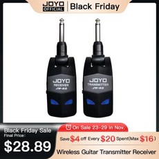 JOYO JW-03 무선 기타 시스템 일렉트릭 베이스 앰프용 송신기 및 수신기 2.4GHz 4 채널, 01 JW-03