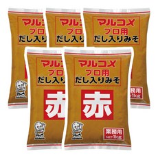 마루코메 미소된장 아까미소 다시이리 프로아카, 1kg, 5개