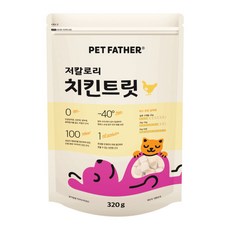 펫파더 고양이간식 동결건조 간식 대용량, 1개, 320g, 치킨 1개, 320g, 치킨