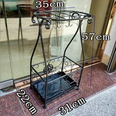 雨傘架 雨傘收納架 雨傘置物架 傘架 家用雨傘架 辦公室雨傘架雨傘架家用傘筒落地式放折疊子鐵藝大容量雨傘桶收納桶現代, 黑色, 1個