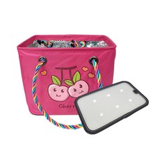 뷰레이터닷컴 후르츠 물빠지는 목욕가방 스파백 사우나 목욕탕 샤워 물빠짐 가방, 핫핑크