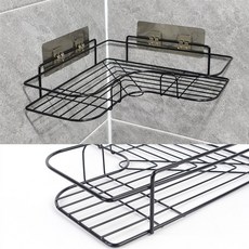 모멘티아몰 무타공 철제 코너선반 주방정리선반