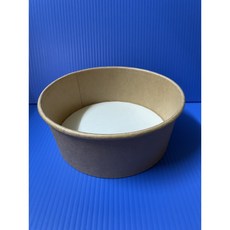 昀誠紙品 牛皮 902 扁紙碗 (含165凸蓋/平蓋) 整箱 扁湯碗 圓形紙餐盒, 1個, 165凸蓋  600個/箱