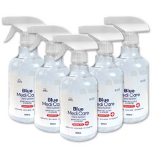 블루메디케어 핸드 세니타이저 뿌리는 스프레이 손세정제 손소독제, 5개, 500ml