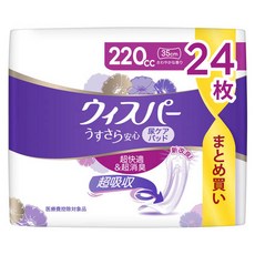 whisper 好自在 超強吸收成人衛生棉, 1個, 24墊