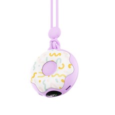 磁吸充電暖手寶 USB暖手寶 便攜可愛冬季暖手神器, Q32紫色甜甜圈-雙面發熱【控價99元】