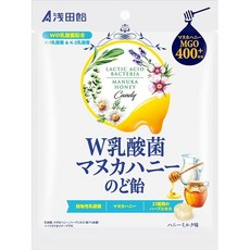 아사다아메 W 유산균 마누카 꿀 목캔디 60g×6봉지, 60g
