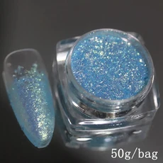 머메이드 알부민 플레이크 매직 컬러 피그먼트 글리터 네일 아트 뷰티 DIY 레진 공예 다용도, 47 33701   50g in bag