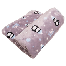 珊瑚絨寵物毯, 灰色, 1個