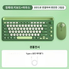 블루투스 무선 태블릿/PC용 다기능 접이식 5.0 키보드터치패드 휴대폰 홀더 포함, 공식 표준, D. 카드슬롯버전그린/그린데이지+마우스무선+듀얼Blue
