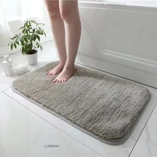 浴室防滑吸水地毯地墊 灰色 40*60cm, 灰色,40*60cm, 1個
