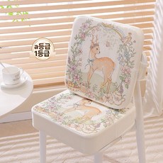 위크앤픽 유아키높이방석 휴대용유아키높이방석, 1개, 장시간 착석 아이스실크 스타일 딥포레스트 디어