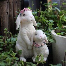정원 마당 베란다 장식품 토끼인형