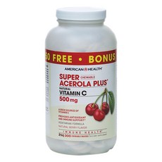 AMERICAN HEALTH 維他命C漿果味咀嚼片 1000mg, 300顆, 1罐