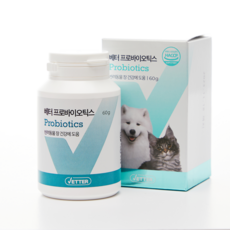 베터 프로바이오틱스 장 소화 영양제 60g 강아지 고양이 영양제 유산균, 장건강/유산균, 1개