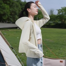 防曬衣 女款 大帽簷 寬鬆 冰絲 輕薄 透氣 夏季 戶外 海邊 休閒 防曬外套 防護, L80-120斤