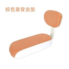 自行車後貨架 鋁合金載人貨架 附後座墊和靠背, 1個, 棕色靠背後坐墊