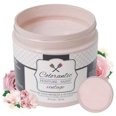 Colorantic | DUSTY ROSE 분필 기반 페인트 가구 페인팅 DIY 캐비닛 유리용 - 다중 표면 공예 페인트 - 무독성 | 왁스 마감 목재 웨이벌리용 올드 핑크