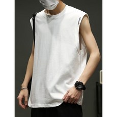【khs_lin】夏季背心男透氣運動休閒坎肩T恤寬鬆百搭潮流馬甲 無袖內搭