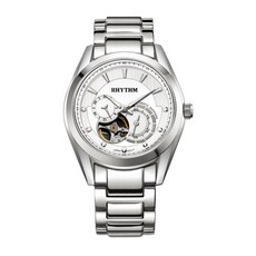 RHYTHM 麗聲典藏多功能鏤空自動機械上鍊玩家銀腕錶 A1402S01