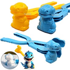 스노우볼 메이커 공룡 눈집게 1p 눈뭉치 모래놀이 눈사람만들기 장난감, 랜덤 x 낱개, 랜덤, 1개, 118g