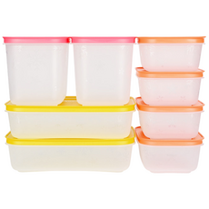 타파웨어 냉장고정리 밀폐용기 8종세트, 0.45L(4p)+1L(2p)+1.1L(2p), 1세트