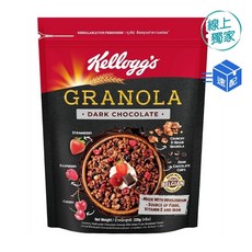Kellogg's 巧克力綜合穀麥脆片 5種穀物 附贈 realmente belgian chocolate 220公克 X 3包, 1個