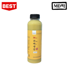 무설탕 무첨가 진짜 생강 100% 생강차 착즙 진액 무가당 생강원액 [원산지:국산], 2개, 1개입, 500ml