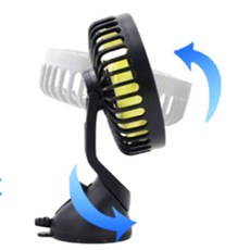 차량용 선풍기 24V 흡착식 써큘레이터 냉풍기, 본품