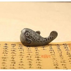 복 들어오는 복어 붓 문방서우 동양화 문진 서예 서양화 받침 받침대 물고기 화방, 문진 2개, 1개, 기본 색상