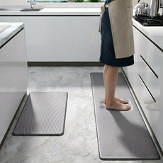 오디너 두꺼운 발편한 pvc 주방 싱크대 발매트, 1개, 그레이