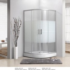 간이 샤워 부스 칸막이 A 조립식 공간 캠핑장 헬스장, 스팀 미포함, 80x80 저바닥 6mm