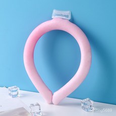 아이스 넥밴드 넥쿨러 쿨타임 넥쿨링튜브 쿨스카프 얼음목도리 아이스스카프 최신형 28도자동냉각 Free사이즈 카툰, 핑크색, A. 옵션1x2