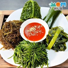 완도맘 손질하여 데친 완도 해초 모듬한상(곰피미역+톳+다시마+물미역+꼬시래기), 1개, 630g