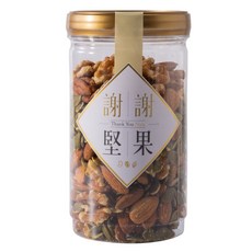 Thank You Nuts 每日堅果 綜合堅果罐裝 核桃 杏仁 胡桃 南瓜子 健康零食 台灣製造, 334g, 1個