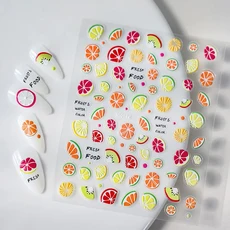 5D 절묘한 데이지 네일 스티커 꽃 데칼 자체 접착 럭셔리 아트 장식 9 # 1 장 8x10cm, 20 NK5D-0194