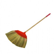 가게 매장앞 바닥청소 야외용 나무손잡이 PP 빗자루 롱빗자루 관공서 학교, 1개, 상세페이지 참조