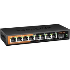 keepLiNK 8 포트 25G 스위치 관리되지 않음 이더넷 스위치25G 베이스T 8개 0G SFP 슬롯 개 60Gbps 스위칭 용량 플러그 앤 플레이 팬리스 메탈 월 마운트 가능