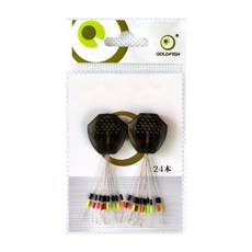 골드피쉬 컬러 이중 스토퍼 중층낚시 찌고무 스토파