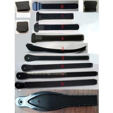 스노우보드 바인딩 벨트 부츠 래칫 플럭스 앵클, 1개, 7 15 x 230mm블랙