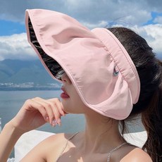 휴대용 여행용 자외선차단 햇빛차단 챙 썬캡 모자