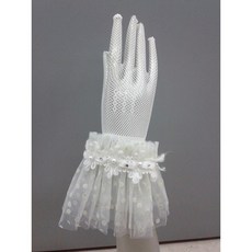 一生一世 彈性網 三層花邊機織手套