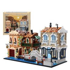 베니스 운하 모듈식 건물 호환 장난감 블록 BWR010 4610pcs, 1개