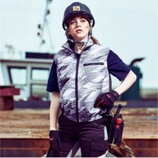 Cooling Wear 冷卻背心 KF92142 幾何迷彩款 輕盈透氣抗UV附冷卻風扇