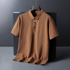 POLO衫 男士短袖上衣 翻領休閒素色薄款透氣POLO衫