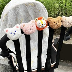 반려동물 이동장 손목 연결 끈 애완견 외출 카트 탈출 방지 보호 고리 안전 연결, 1개, 브라운 베어