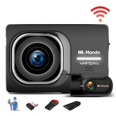 만도 2채널 블랙박스 HMF10 32GB (전후방 FHD+WiFi패키지+출장장착), 무료출장장착+와이파이+리더기+쿠폰