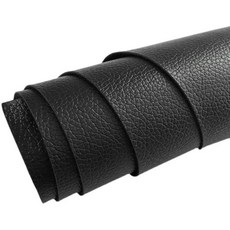 자가접착 가죽 패치 시트 소파 좌석 보수용 인조 가죽 리페어 시트, 블랙