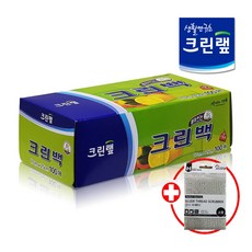크린랩 뽑아쓰는 크린백 미니 소 17cmX25cm 100매 (증정) 은사수세미 1입, 7개, 소(S), 1개