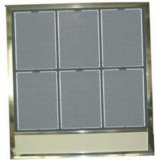 알루미늄 게시판 포켓형 아크릴 사무실 알림판 공지 사항 벽걸이 안내판, 녹색